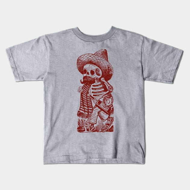 Dia de los Muertos Kids T-Shirt by Digster